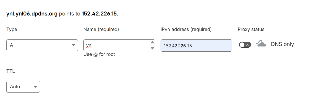 Cloudflare DNS Example
